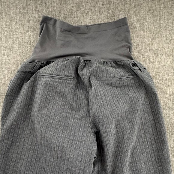 Motherhood Maternity‎ Wide leg Pants Dressy Trousers Gray Large Stretchy - Picture 12 of 13